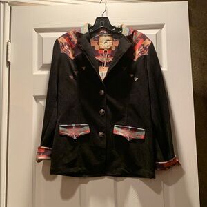 Colorful Western-Inspired Blazer- Jacket, NWT
Pit to pit measures 19.5